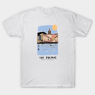 Las Palmas Gran Canaria surfers surf in las Canteras Spain T-Shirt